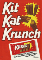 Kit Kat Krunch, Pubblicità Vintage 1980, 20 X 28 Cm. - Werbung