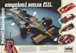Polistil Radiocontrol, Ferrari, Pubblicità Vintage 1980, 20 X 28 - Publicités