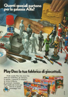 Play Das, Spaziali Partono Galassia Alfa, Pubblicità Vintage 1980, 20 X 28 - Publicités