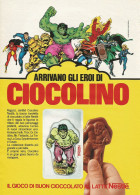 Arrivano Eroi Di Ciocolino Nestlè, Pubblicità Vintage 1980, 20 X 28 Cm. - Publicités