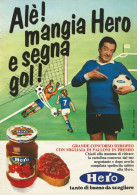 Confetture Hero, Segna Un Gol, Pubblicità Vintage 1980, 20 X 28 Cm. - Publicités