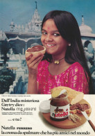 Nutella, Bambini Del Mondo, India, Pubblicità Vintage 1979, 20 X 28 Cm - Publicités