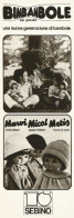 Bimbambole SEBINO, Pubblicità Vintage 1979, 9 X 28 - Werbung
