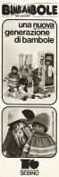 Bimbambole SEBINO, Pubblicità Vintage 1979, 9 X 28 - Werbung
