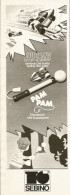 Autobang Pam Pam SEBINO, Pubblicità Vintage 1980, 9 X 28 - Werbung