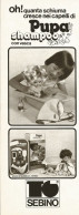 Pupa Shampo SEBINO, Pubblicità Vintage 1979, 9 X 28 - Pubblicitari