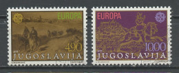 Europa CEPT 1979 Yougoslavie - Jugoslawien - Yugoslavia Y&T N°1663 à 1664 - Michel N°1787 à 1788 (o) - 1979