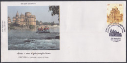 Inde India 2013 Special Cover Orchha, Medieval Legacy In Stone, Chaturbhuj Temple, Hinduism, Hindu, Pictorial Postmark - Cartas & Documentos