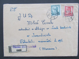 BRIEF Malá Morávka - Ivančice 1946 Provisorium // Aa0186 - Cartas & Documentos