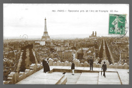 Paris, Panorama Pris De L' Arc De Triomphe (A17p51) - Mehransichten, Panoramakarten