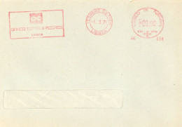 PORTUGAL. METER SLOGAN. BANCO TOTTA & AÇORES. BANK. LISBOA. 1971 - Postmark Collection