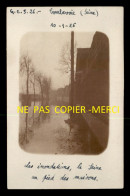 92 - COURBEVOIE - INONDATIONS DE JANVIER 1926 - CARTE PHOTO ORIGINALE - Courbevoie