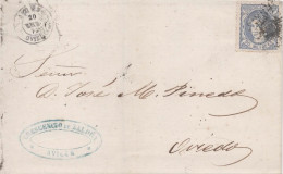 AVILES A OVIEDO 1870? - Lettres & Documents