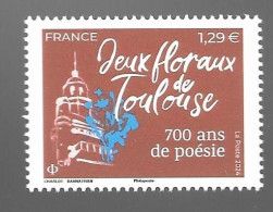 France 2024 - Jeux Floraux De Toulouse – 700 Ans De Poésie ** - Ungebraucht
