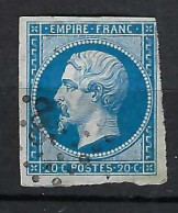 FRANCE Classique, B Obl. PC Des Villes Sur TP Isolés: PC 1835 (Mailly,14) Sur Y&T 14A - 1853-1860 Napoleon III