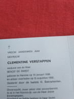 Doodsprentje Celestine Verstappen / Hamme 19/1/1908 - 12/8/1990 ( Benoit De Smedt ) - Religione & Esoterismo