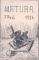 Carte étudiant, MATURA. 7 Real 1924 (2802) - School