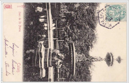 Cachet HEXAGONAL Recette Auxilaire "CALAIS PAS DE CALAIS 1904" BLANC CP Calais - Paiement Par MANGOPAY Uniquement - Manual Postmarks