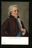 AK Portrait Wolfgang Amadeus Mozart  - Artistes