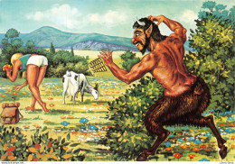 Dessin Humoristique Mythologie Grecque - Pan, Créature Chimérique, Mi-homme Mi-bouc, à L'image Des Satyres - Humour