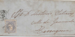 TORTOSA A TARRAGONA 1870 - Lettres & Documents