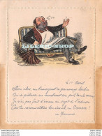 Carte-lettre Double 1er Avril  ± 1900 Illustration Et Propos Médisants Anonymes - 1 April (aprilvis)