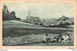 Haute Loire > Le Puy En Velay ◙ Vue Générale Des 4 Rochers ◙ Paysan Et Attelage De Bœufs - Le Puy En Velay