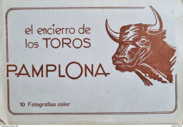 ESPAÑA - El Encierro De Los TOROS PAMPLONA 10 Fotografias Color 150x105 - Navarra (Pamplona)