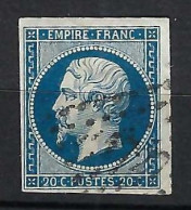 FRANCE Classique, B Obl. PC Des Villes Sur TP Isolés: PC 1727 (Lille,1) Sur Y&T 14Aa - 1853-1860 Napoléon III.