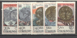 Tchécoslovaquie  Yvert  2258/2262    * *  TB  Monnaie  - Ungebraucht