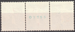 Schweiz Suisse 1939: 3er-Streifen Landi-Rollenmarken Zu Z25c Mi W12 Mit N° O1355 **/* MNH/MLH (Zu CHF 14.50) - Rollen