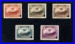 1937 - Ecuador - Scott Nº CO 13 - CO 17 - Sanabria AS 77 - 81  - MNH - EC- 12 - 01 - Ecuador
