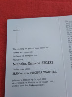Doodsprentje Nathalie Emmelie Segers / Hamme 24/4/1893 - 16/1/1989 ( D.v. Jean Segers En Virginia Wauters ) - Religión & Esoterismo