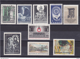 AUTRICHE 1964 Yvert 989-992 + 1009-1013 NEUF** MNH Cote 10,20 Euros - Unused Stamps