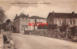 52 DONJEUX. Place Du Monument Et Grands Economats Français Sur Grande-Rue 1936 - Other & Unclassified