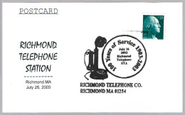 100 Años TELEFONO EN RICHMOND - 100 Years Telephone. Richmond MA 2003 - Telekom