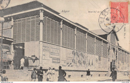 ALGER Marché Couvert Populaire De La Lyre Coté Rue De La Lyre Et Rue Randon Cpa 1905 - Algiers