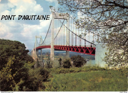 Le Pont D'Aquitaine (33) Pont Suspendu Sur La Rocade De Bordeaux Au Dessus De La Garonne - Cpsm GF Dos Vierge - Autres & Non Classés