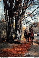 PARIS - Au Bois De Boulogne.  Photographe Albert Monier - Chevaux, Cavaliers, Automne, Photo - Cpsm GF 1966 - Monier