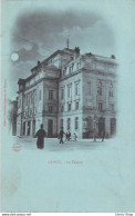 LE PUY (43) .- Le Théâtre - Bleu à La Lune Cpa Dos Simple Edition Nouvelles Galeries - Le Puy En Velay