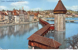 (Suisse) Luzern. Kapellbrücke Mit Wasserturm - Lucerna