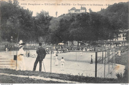 Dauphiné - URIAGE-les-BAINS [38] 1 Le Tennis Et Le Château - E.R - Cachet Militaire Hôpital Complémentaire N°42 - Autres & Non Classés