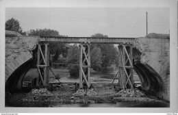 WW2 Photo Mallet Goulpeau Neufchâteau Destruction Des Cinq Ponts Après Le Bombardement En 1944 - Guerre 1939-45