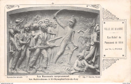 VILLE DE ROANNE Bas-Relief Du Monument De 1814 Par Ch. L, PICAUD Les Roannais Surprennent Les Autrichiens à .... - Roanne