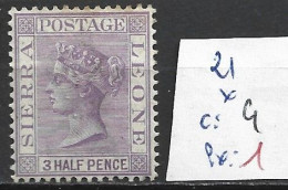 SIERRA LEONE 21 * Côte 4 € - Sierra Leona (...-1960)