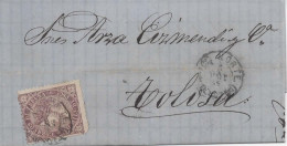 ISABEL II CC A TOLOSA 1869 MAT AMBULANTE - Storia Postale