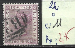 SIERRA LEONE 22 Oblitéré Côte 11 € - Sierra Leona (...-1960)