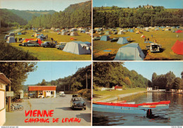 VIENNE (38) Ancien Camping De Leveau - Le Bassin - Mobylette Motobécane # Automobile # Austin Cambridge Cpsm GF - Vienne