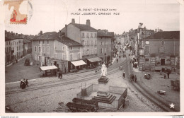 PONT-DE-VAUX (AIN) PLACE JOUBERT- GRANDE RUE. Cpa 1907 - Pont-de-Vaux