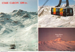 Cime-Caron (3 200 M) (Savoie - France) « Les 3 Vallées » Le Plus Grand Téléphérique Du Monde  Cpm GF 1984 - Autres & Non Classés